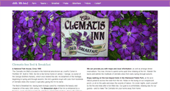 Desktop Screenshot of clematisinn.com