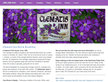 Tablet Screenshot of clematisinn.com